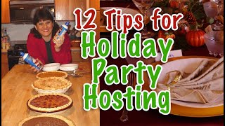 12 Tips for Holiday Party Hosting/ Thanksgiving Potluck -  Save on Meals, Drinks, Activities & Fun!