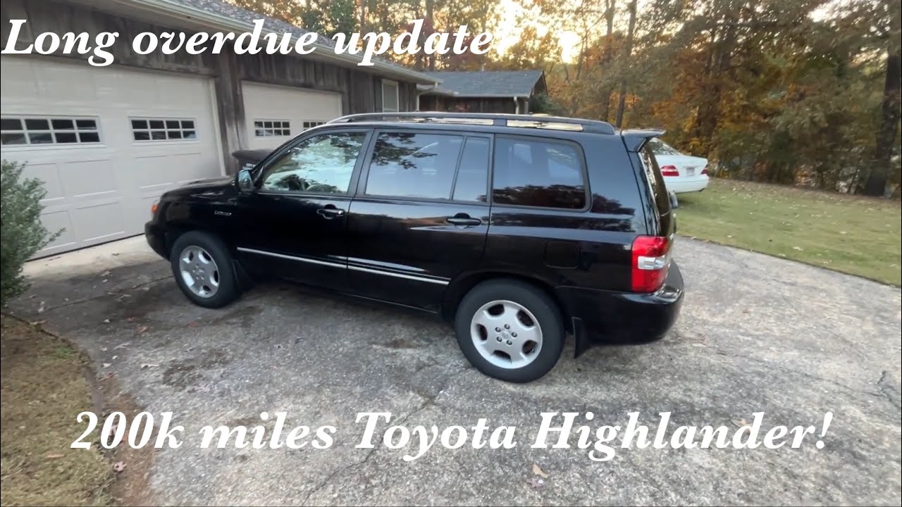 November 9, 2025 update on our 2005 Toyota Highlander ...