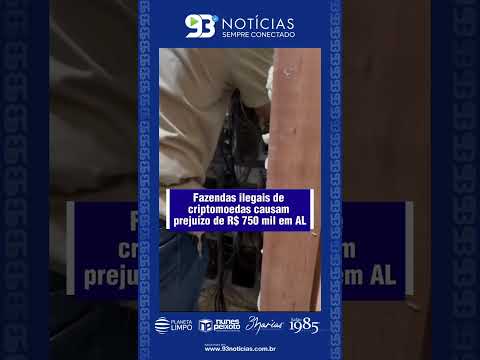 Polícia estoura 4 “fazendas” de criptomoedas em Porto Real do Colégio; prejuízo é de R$ 750 mil