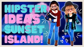How To Make a HIPSTER Outfit In Sunset Island | Theme Inspo | FEM and MASC Avatars ♡ ROYALE HIGH