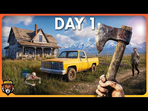 DAY 1 of this NEW Zombie Survival Game Where its Just YOU and YOUR TRUCK...