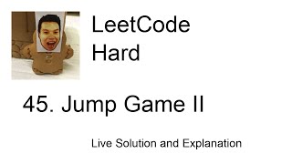 YouTube video '45. Jump Game II (Leetcode Hard)'