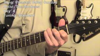 Pleasant Valley Sunday - Guitar Lesson