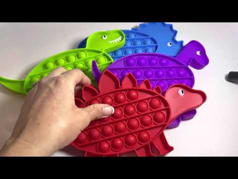 Dino bubble pop it game