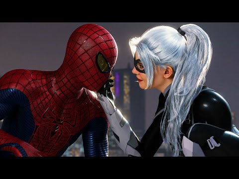 Spider-Man Chases Black Cat (The Amazing Spider-Man Suit) - Marvel's Spider-Man Remastered
