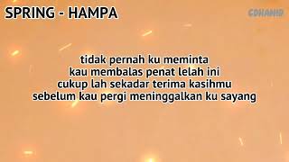 Download lagu SPRING-hampa (KARAOKE) mp3 Download lagu SPRING-hampa (KARAOKE) mp3