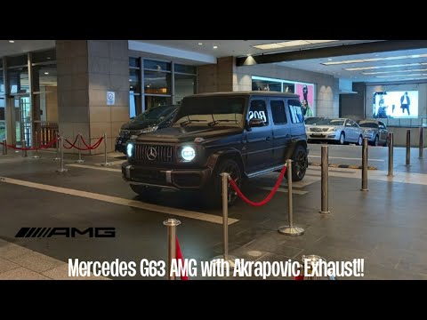 Mercedes G63 AMG with Akrapovic Exhaust !!