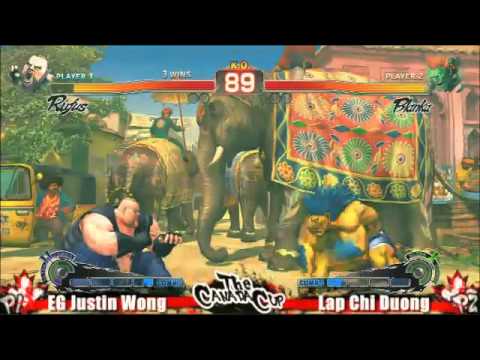 SSF4 Canada Cup Day1 Justin Wong (Rufus) vs Lap Chi (Blanka)