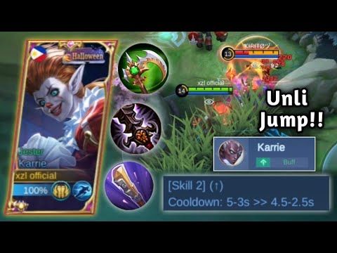 BUFFED KARRIE IS HERE!! BUFFED KARRIE NEW BEST BUILD AND EMBLEM 2022 | MLBB