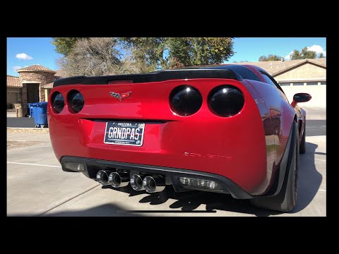 Fire spitting C6 Corvette Billy Boat PRT axle back install