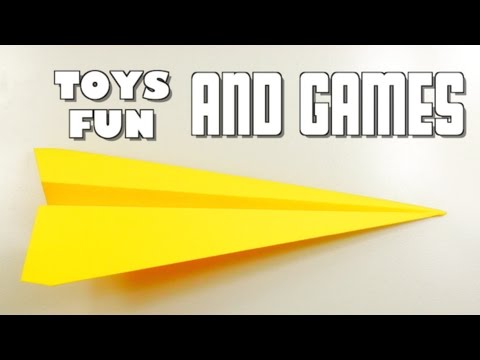 How to make Paper Airplanes that fly far and straight - Easy, Simple, Basic Plane