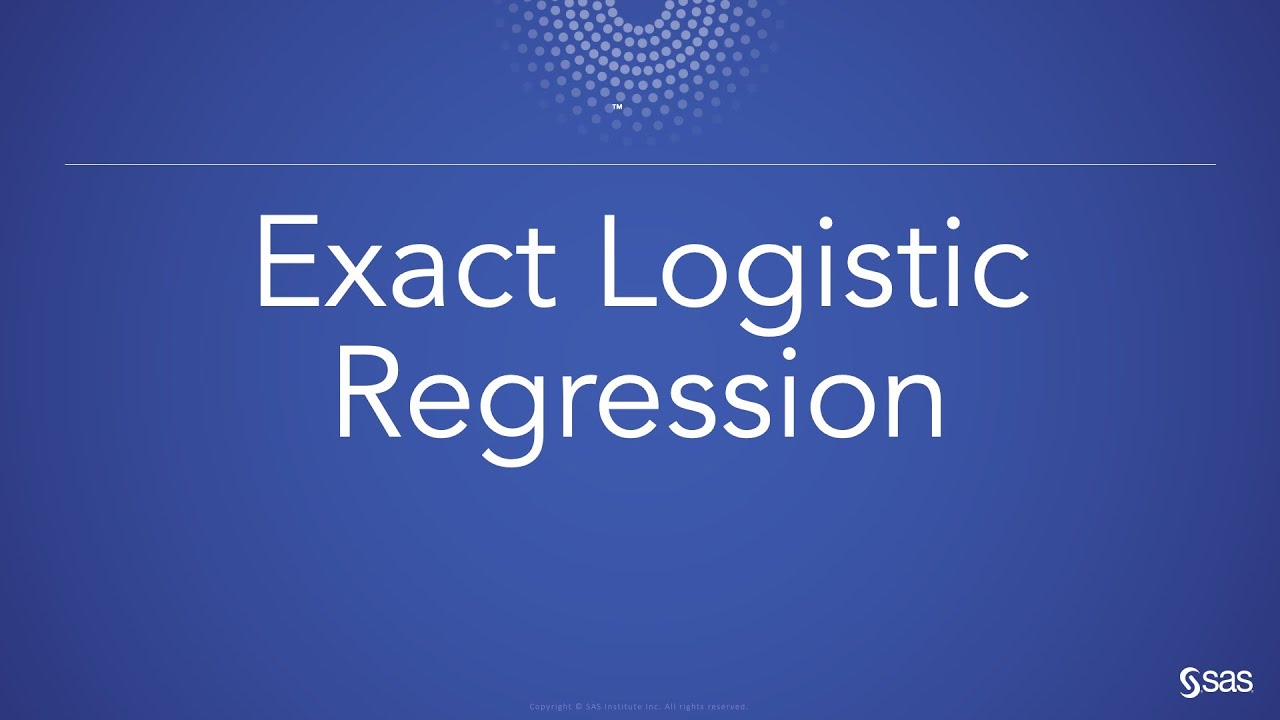 Exact Logistic Regression