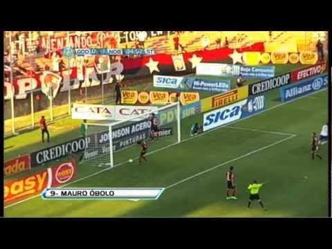 Gol de Obolo. Godoy Cruz 1 - Newell's 1. Torneo Inicial 2012. Fecha 13. Fútbol Para Todos