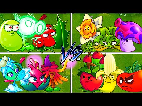 Random 4 Best Team Plants Battles - Who Will Win? - PvZ2 Team Plants vs Team Plants