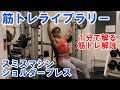 【1分で解る筋トレ解説】スミスマシンショルダープレス【筋トレライブラリー】