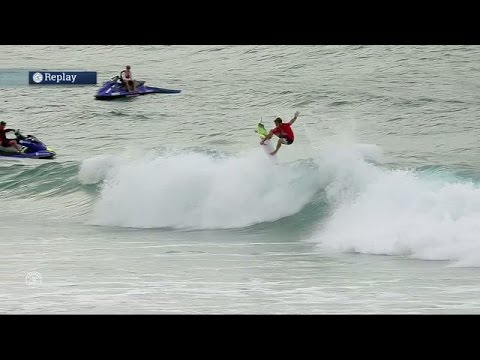 Josh Kerr Throws Tail Out and Up for Solid Score at Snapper Rocks