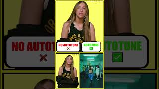 🔥 Tate McRae - greedy NO AUTOTUNE vs AUTOTUNE 🎤✨ #shorts #music #hiphop #musicsong