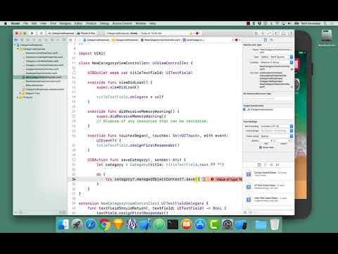 04 Core Data Relationships - Create Category Instance - Expenses with Categories App