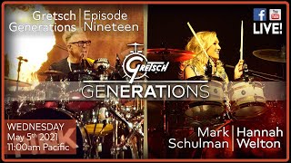 Video thumbnail for GRETSCH GENERATIONS-EP19: MARK SCHULMAN & HANNAH WELTON by gretschdrumsusa