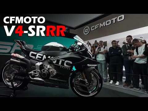 CFMoto V4 SrRR First Look With Active Aero & 210HP | EICMA 2025 Reveal