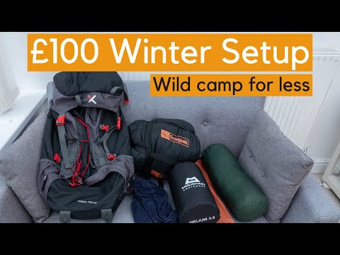 £100 Budget winter wild camp setup | Will it be warm enough?