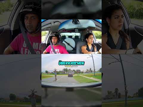 Ein Vater bringt seiner Tochter das Fahren bei 🤨