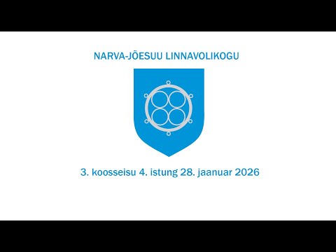 Narva-Jõesuu Linnavolikogu 3. koosseisu 4. istung toimub 28. jaanuaril 2026 algusega kell 17.00