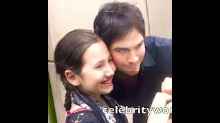 Ian meeting little lucky fan 🙂💜 He's the sweetest human 🥺 #iansomerhalder #fans