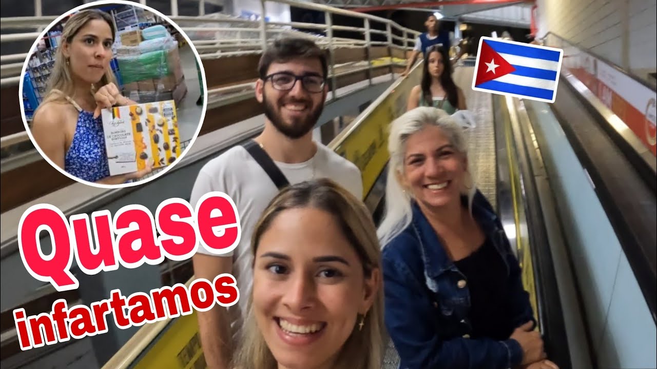 Cubana visita pela primeira vez um mercado de coisas importadas no BRASIL