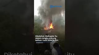 Terkuak Helikopter yang Jatuh & Terbakar di Ciwidey Ternyata Milik TNI AD, Jenisnya Bel 412