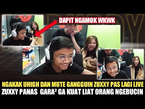 LOL! UHIGH AND MUTE DISTURB ZUXXY LIVE AGAIN | ZUXXY AUTO HEATED AND RAGED LOL