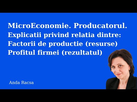 Factorii de Productie si Profitul Producatorului