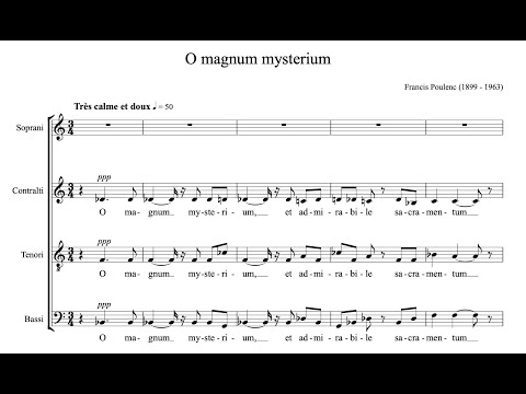 Francis Poulenc - O magnum mysterium