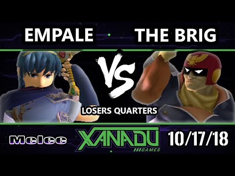 S@X 272 SSBM -  Empale (Marth) Vs.  The Brig (Captain Falcon) - Smash Melee Losers Quarters
