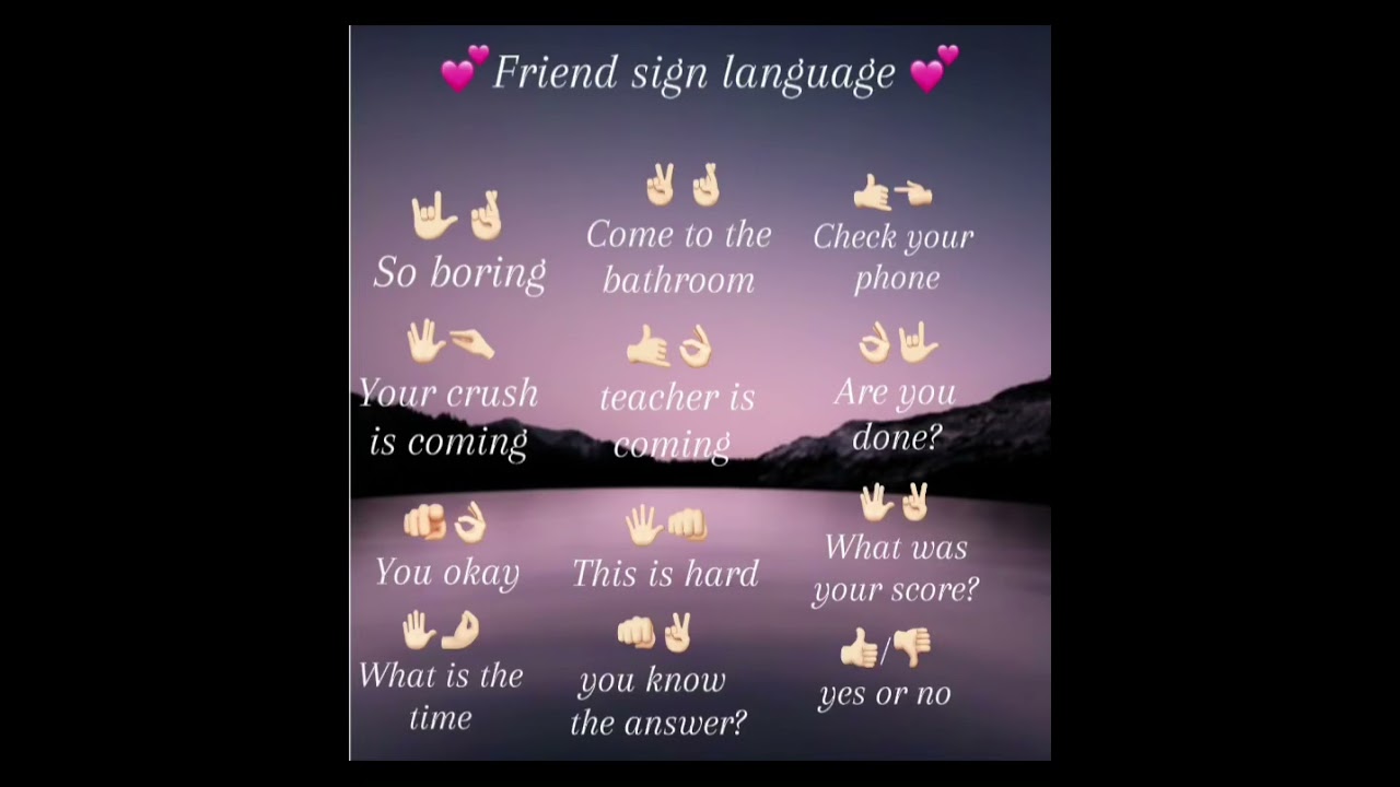 Sign language for besties 🫶 #signlanguage #bff