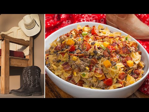 COWBOY PASTA SALAD: Your New Favorite Summer Dish to Take to a BBQ or Potluck