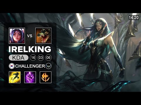 Irelking Irelia vs Renekton Top - KR Challenger - Patch 14.20 Season 14