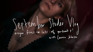 September Photography Studio Vlog: Oregon Fires, Lots of Portrait Sessions!
