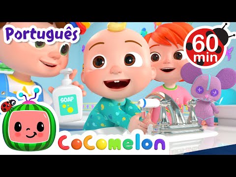 Capa de Se Manter Saudável! | 1 HORA DE COCOMELON! | Músicas Infantis e Desenhos Animados para Crianças