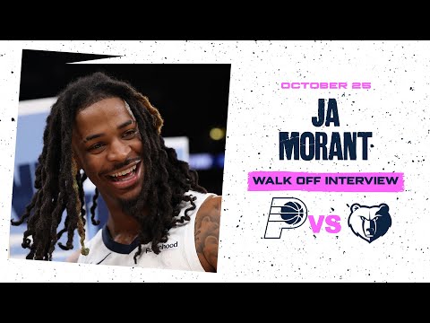 Ja Morant Walk off Interview | Grizzlies vs. Pacers