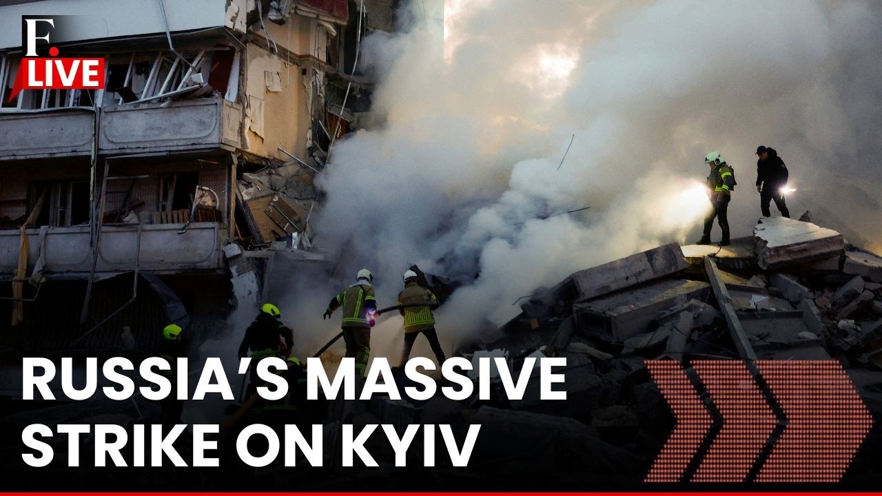 Russia Launches Massive Drone Strike on Kyiv Killing Atleast 1, Injuring Many | LIVE