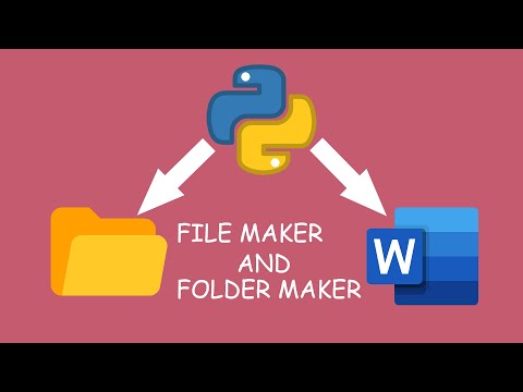 File Maker And Folder Maker With Python