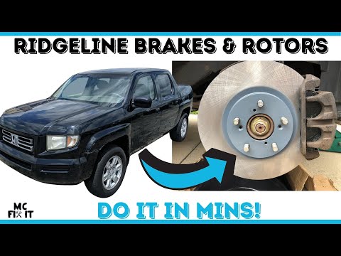 How to Replace Front Brake Pads & Rotors on a Honda Ridgeline  2006 - 2015 (1st Generation)