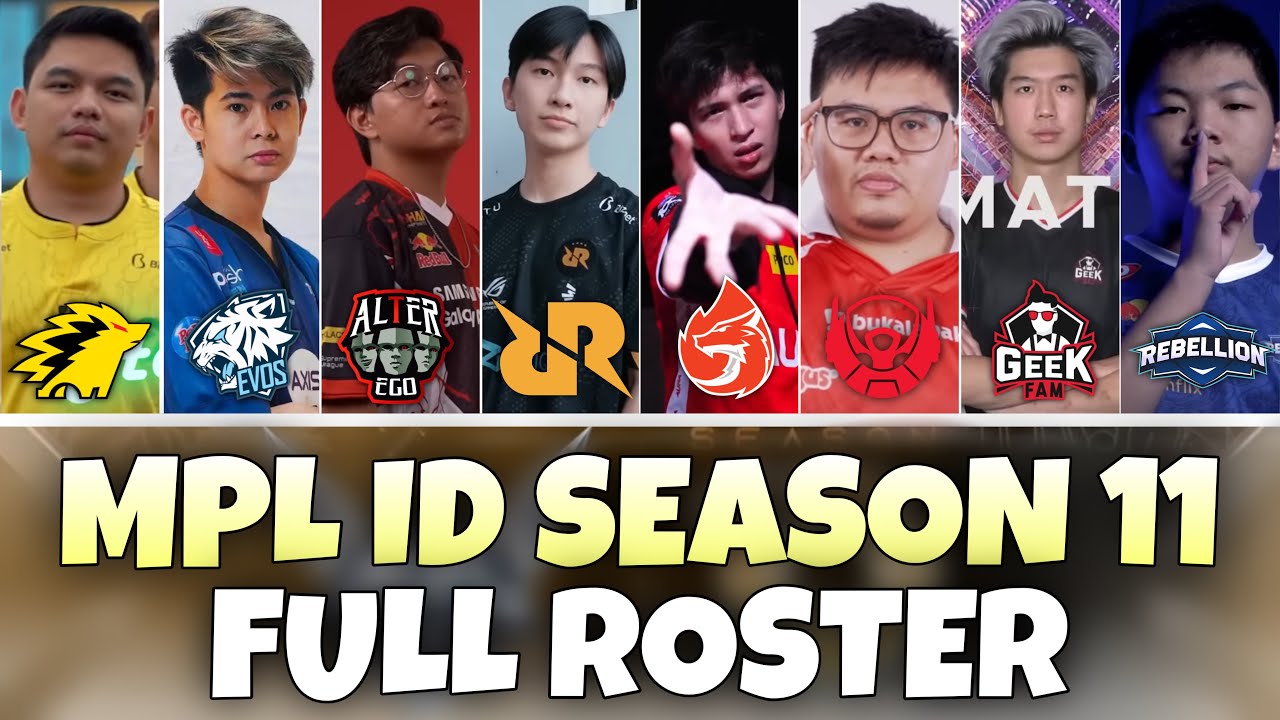 The OFFICIAL ROSTER for ALL 8 TEAMS in MPL ID SEASON 11… 🤯