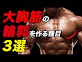 【筋トレ】大胸筋の輪郭を作る種目 3選【ビーレジェンド プロテイン】