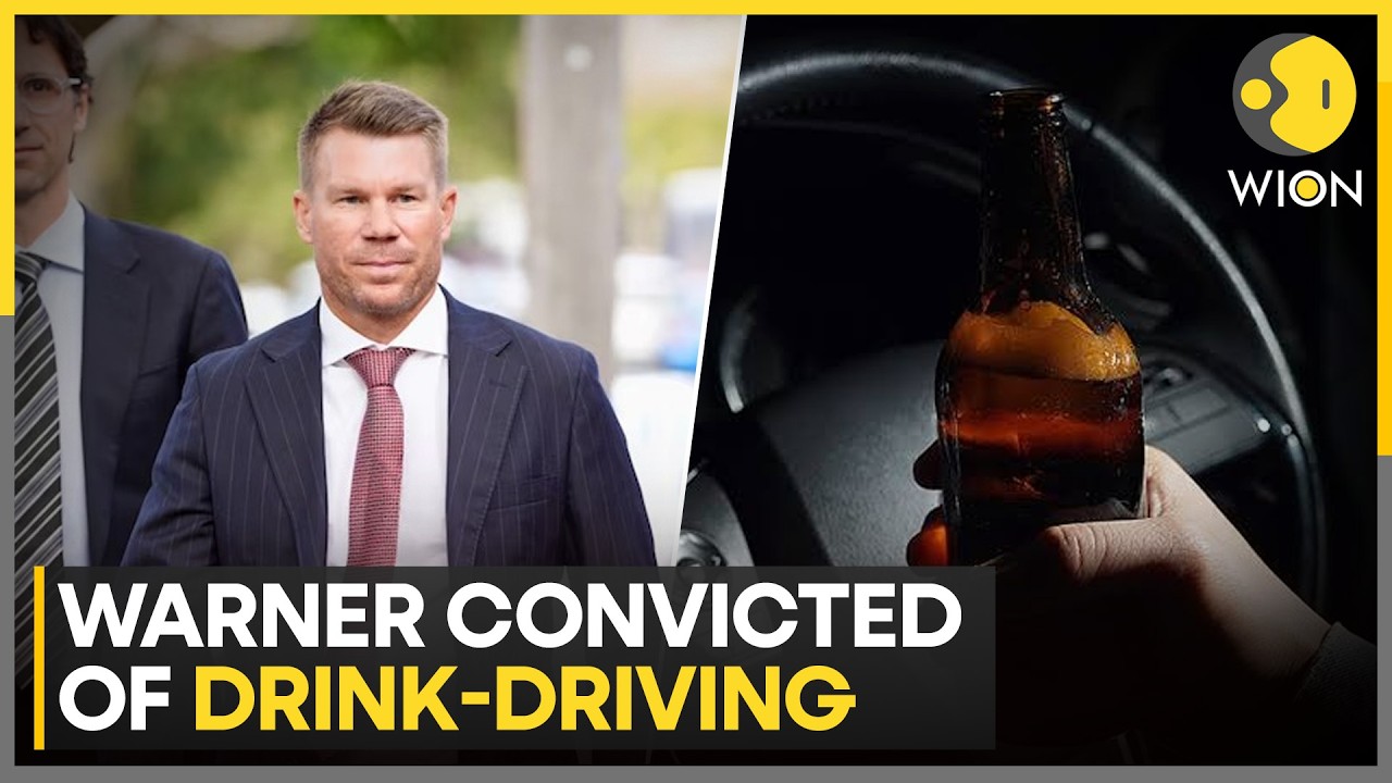Former Australian Cricketer Warner Convicted for Drink-Driving; Warner Tried to Switch Seats | WION