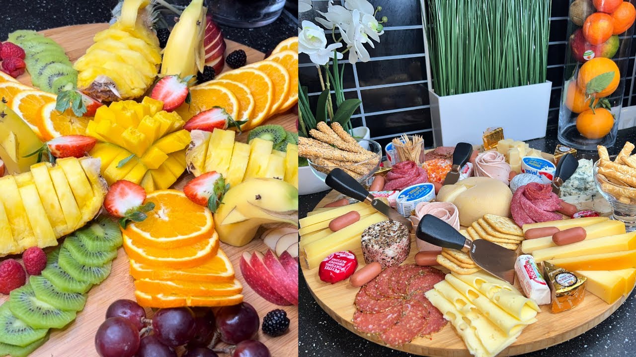 Comment préparer un plateau de fruits 🍉 🍓🍌🍇🥝 / plateau de fromage 🧀 Pour un brunch