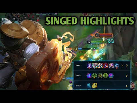 WILD RIFT BEST SINGED HIGHLIGHTS || BUILD & RUNES || FULL AP SINGED MONTAGE