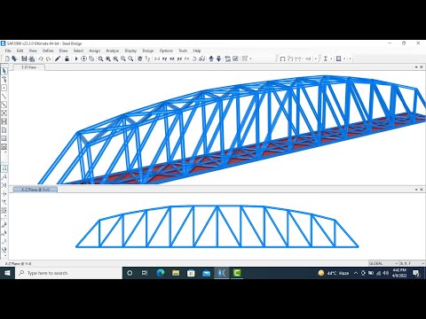 Steel Bridge | Steel Bridge Modeling in SAP2000