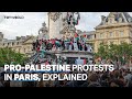 Pro-Palestine protests intensify in Paris after Netanyahu interview on French channel